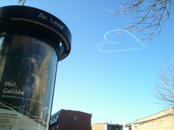 L’amour donne des ailes au-dessus de Montréal